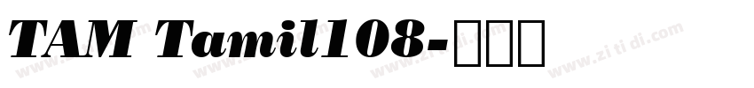 TAM Tamil108字体转换